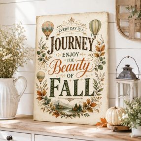   Every day is a journey, enjoy the beauty of fall - vászonkép