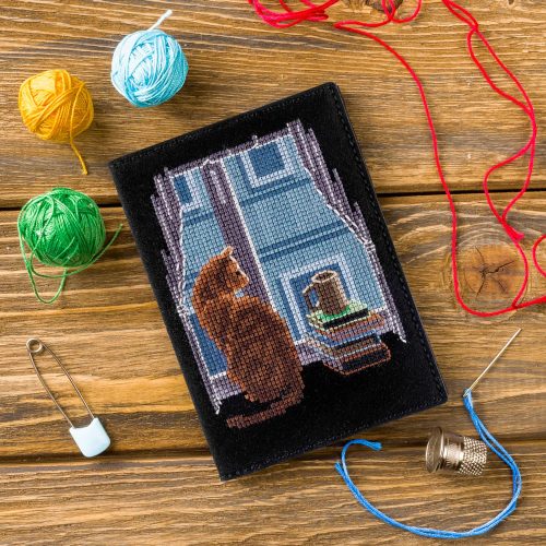 FLHL-047 Macska irat/útlevél tartó 19,5x13,5 cm