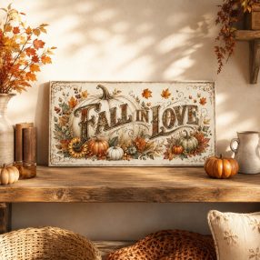 Fall in Love - tökös - vászonkép