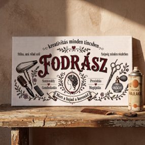 Fodrász - vászonkép