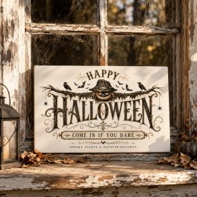 Happy Halloween, come in if you dare - vászonkép