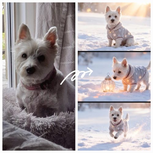 Havas vászonkép kedvenceddel