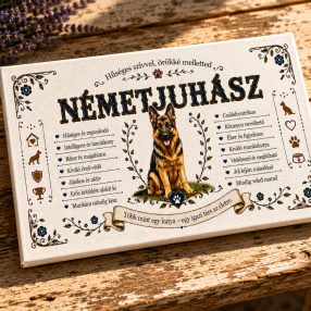 Hűséges németjuhász - egyedi vászonkép