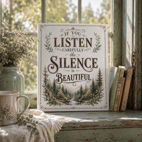   If you listen carefully the silence is beautiful - vászonkép