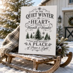 Winter is the Season of Warm Hearts - vászonkép