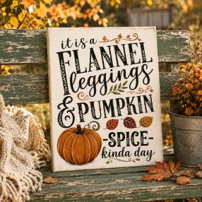   It is a flannel leggins and pumpkin spice kinda day - vászonkép