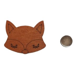 KF059-9 Tűmágnes - róka 3,5x3 cm