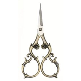 KR40 Bronz olló - tökvirág 11 cm