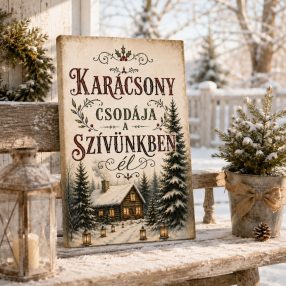 Karácsony csodája a szívünkben él - vászonkép