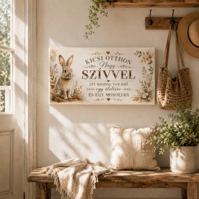 Kicsi otthon nagy szívvel - vászonkép