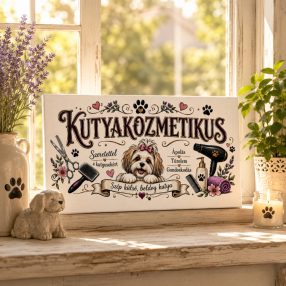 Kutyakozmetikus - vászonkép