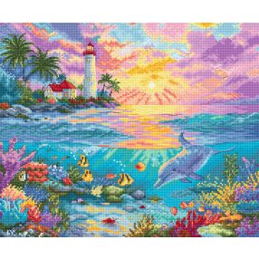 LI 59-00 Delfin paradicsom 29x24 cm