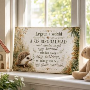   Legyen a szobád a kis birodalmad - gyerekszoba dekor -  vászonkép