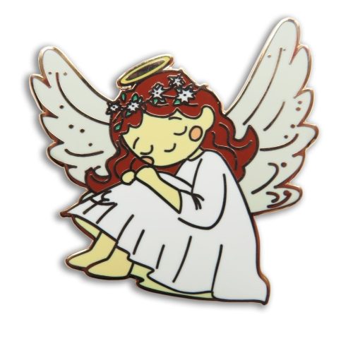 Leti 14387 Pihenő angyal - tűmágnes 4x4 cm