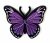 Leti 14375 Tűmágnes - lila pillangó 4x3 cm