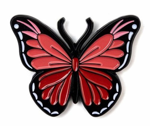 Leti 14376 Tűmágnes - korall pillangó 4x3 cm