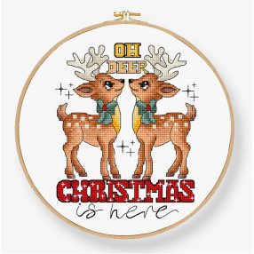 Leti 9912 Oh Deer Christmas Is Here 12x14 cm