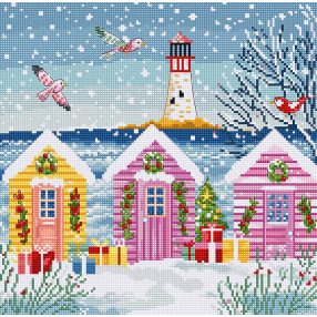 Leti 9915 Snowy Sea Cottages 23x22 cm