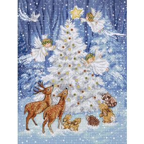 Leti 9921 Angel in Wood 24x32 cm