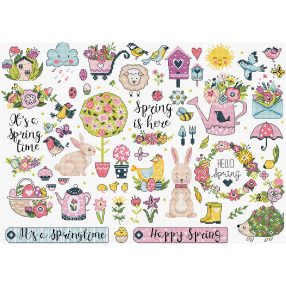 Leti 9937 Spring Sampler 38x27 cm