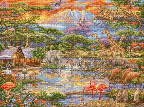 Leti 9941 Vad Afrika 45x34 cm