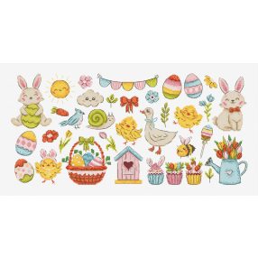 Leti 9980 Easter Sampler 40x19 cm