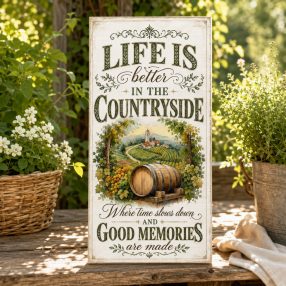 Life is better in the countryside - vászonkép