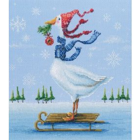 M1009 On ice 24,5x27 cm