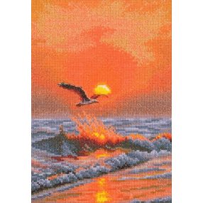 M1057 When the sun sets on the wave 16x23,5 cm
