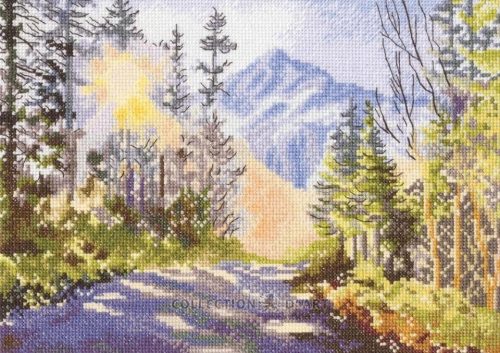 M1081 Forest road to mountains 27x20 cm