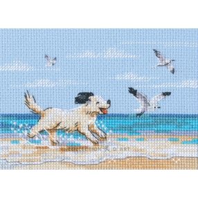 M1108 Kutya a tengerparton 13x18,5 cm