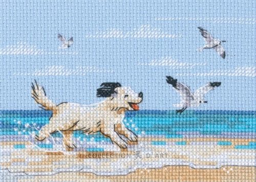 M1108 Kutya a tengerparton 13x18,5 cm