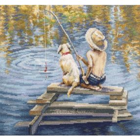 M998 Horgászni mentem 24,5x27,5 cm