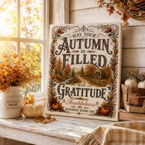 May your Autumn be filled with Gratitude - vászonkép