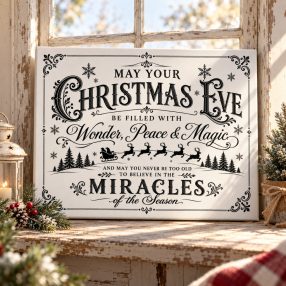   May your Christmas Eve be filled with Wonder, Peace and Magic - vászonkép