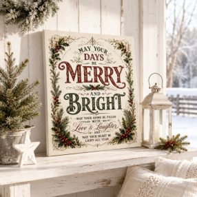May your days be Merry and Bright - vászonkép