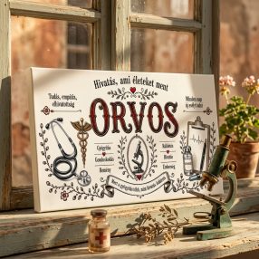 Orvos - vászonkép