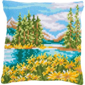 PN-0197713 Landscape with lake 40x40 cm