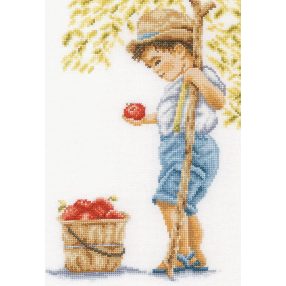 PN-0200794 Boy with apples 20x30 cm