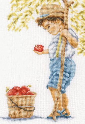 PN-0200794 Boy with apples 20x30 cm