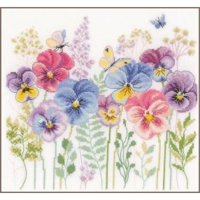 PN-0203632 Pansies and grasses 29x28 cm