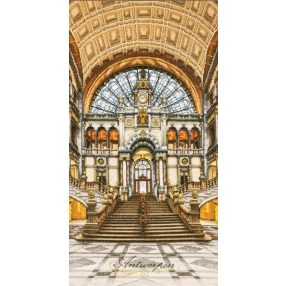 PN-0206749 Antwerp Central Station 35x70 cm 27ct