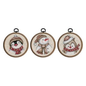 PN-0206920 Winter characters set of 3 10x10 cm