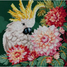 PN-0207167 Cockatoo's dahlias 29x29 cm 13ct
