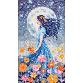 PN-0212146 Lány és hold 16x28 cm