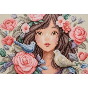 PN-0213974 She dove into roses 43x29 cm