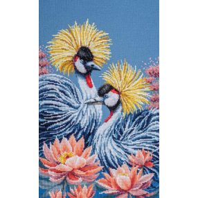 PN-0216165 Black crowned cranes 28x43 cm