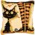 PN-0216228 Cat loves her witch 40x40 cm