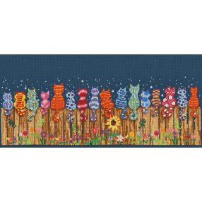 PN-0220583 Macskák a kerítésen 31x11 cm