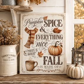 Pumpkin spice and everything nice - vászonkép